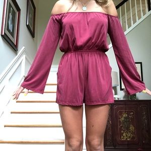 cutest maroon romper